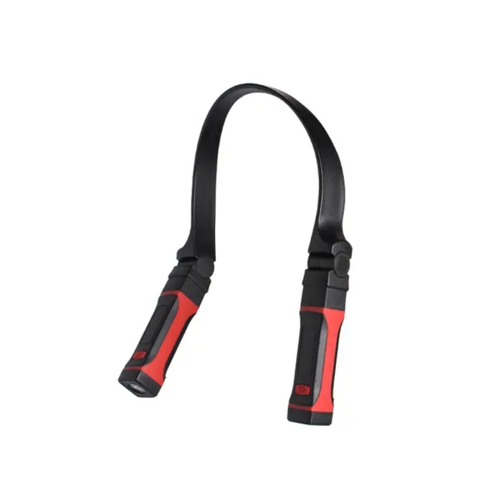 Black and Red Flexible LED Work Light for Mechanics, DIY and Reading